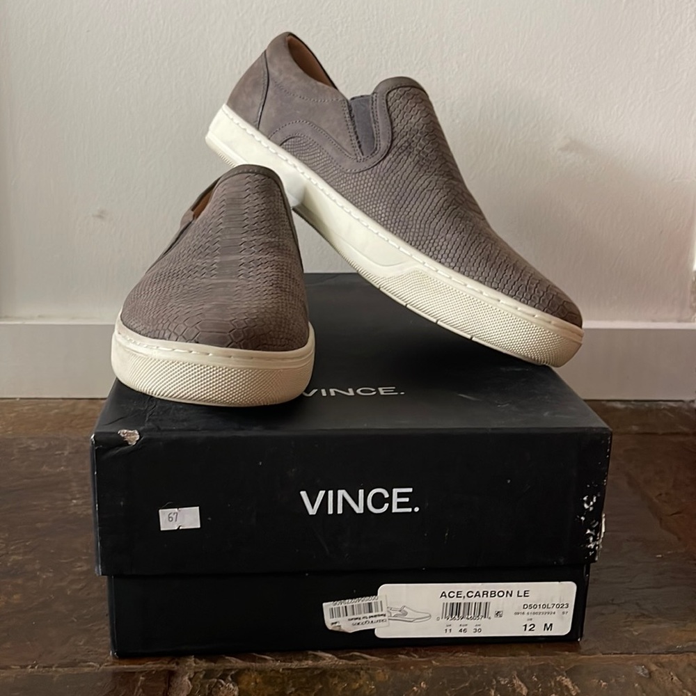 Men’s Vince Slip On Suede Shoes